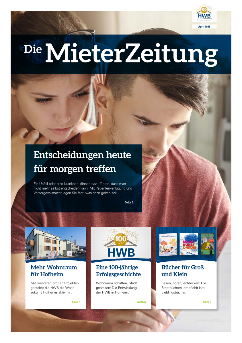 HWB Mieterzeitung Ausgabe Apr 2026